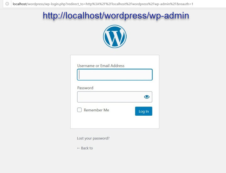 wordpress login admin