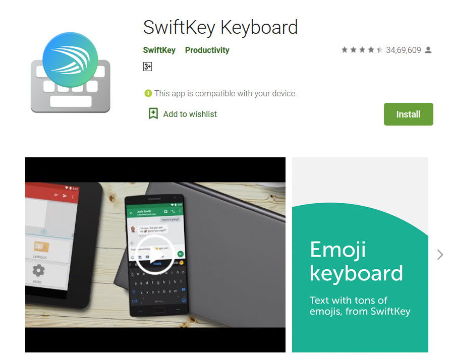 swift keyboard android